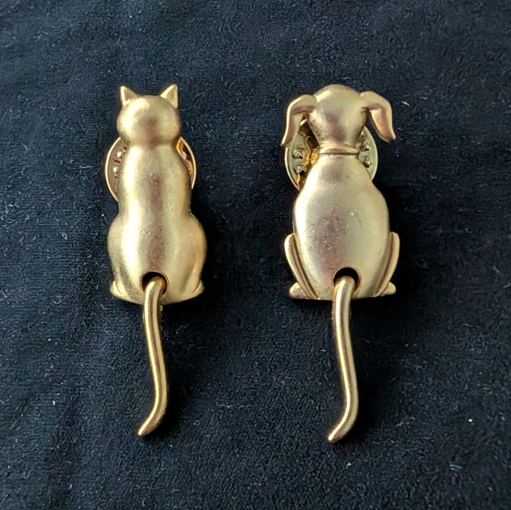 Vintage Jj Jonette Cat Dog Pins 48$